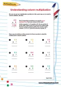 Understanding column multiplication worksheet