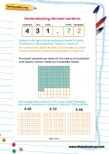 Understanding decimal numbers worksheet
