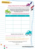 Using a tally chart to investigate worksheet