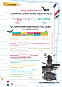 Using abstract nouns worksheet