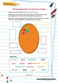 Using adjectives to improve writing worksheet