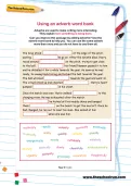 Using an adverb word bank