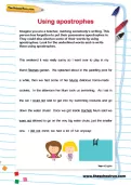 Using apostrophes worksheet