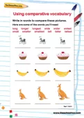Using comparative vocabulary