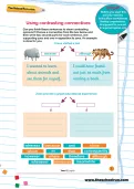 Using contrasting connectives