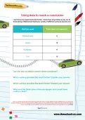 Using data to reach a conclusion worksheet