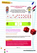 Using evidence to back up a hypothesis activity