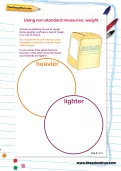 Using non-standard measures: weight worksheet