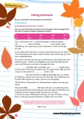 Using pronouns worksheet