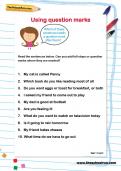 Using question marks worksheet