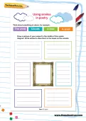 Using similes in poetry worksheet