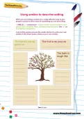 Using similes to describe setting worksheet