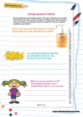 Using speech marks worksheet