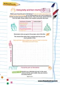 Using tally and bar charts worksheet