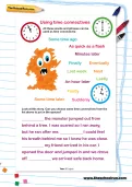 Using time connectives worksheet