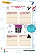 Using words and phrases to describe
