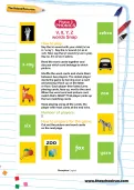 V, X, Y, Z words Snap