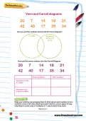 Venn and Carroll diagrams worksheet