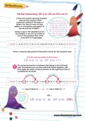 Verbal reasoning worksheet: AB is to CD as GH is to IJ