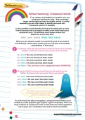 Verbal reasoning worksheet: Compound words