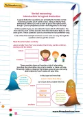 Verbal reasoning worksheet: Introduction to logical deduction