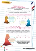 Verbal reasoning worksheet: Looking at a number series