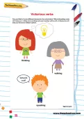 Victorious verbs worksheet