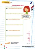 What 2D shape am I? worksheet