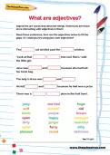 What are adjectives? worksheet
