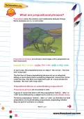 What are prepositional phrases worksheet