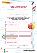 What are simple, compound and complex sentences? 