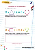 What could the two numbers be? worksheet