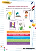 What happens to nature in the spring worksheet