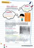 Winter nights poem worksheet