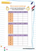 Word speed challenge