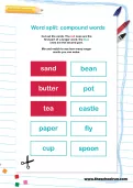 Word split: compound words puzzle