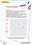 Identify words associated with time wordsearch
