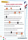 Write a poster and a letter worksheet