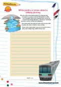 Write poetry or prose about a railway journey