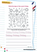 Write the days of the week: Friday