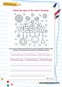 Write the days of the week: Tuesday