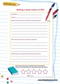 Writing a book review in KS2 template