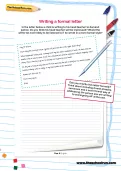 Writing an informal letter worksheet