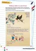 Writing a letter to a pen friend worksheet