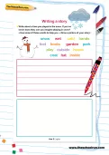 Writing a story worksheet