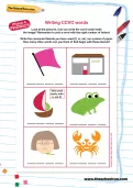 Writing CCVC words worksheet