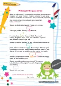 Writing in the past tense worksheet