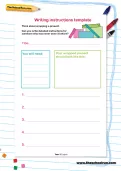 Writing instructions template 