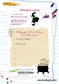 Writing lists practice worksheet