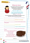 Writing main clauses worksheet